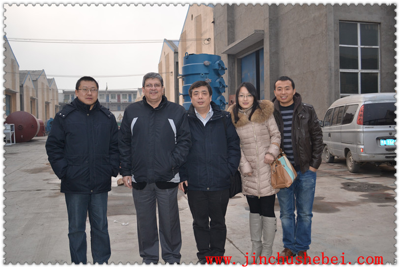 加拿大客戶到廠參觀500噸大豆預處理浸出生產線(圖1) 預榨浸出生產線,成套預榨浸出生產線,大豆預處理浸出生產線